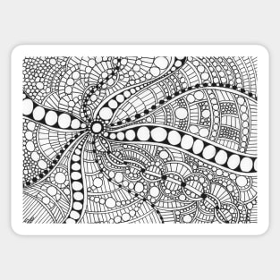 Abstract concentric pattern Sticker